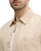 Calvin Klein Jeans - Linen Cotton S/S Shirt - Beige