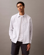 Calvin Klein Jeans - LS Oxford Logo Shirt - Bianco