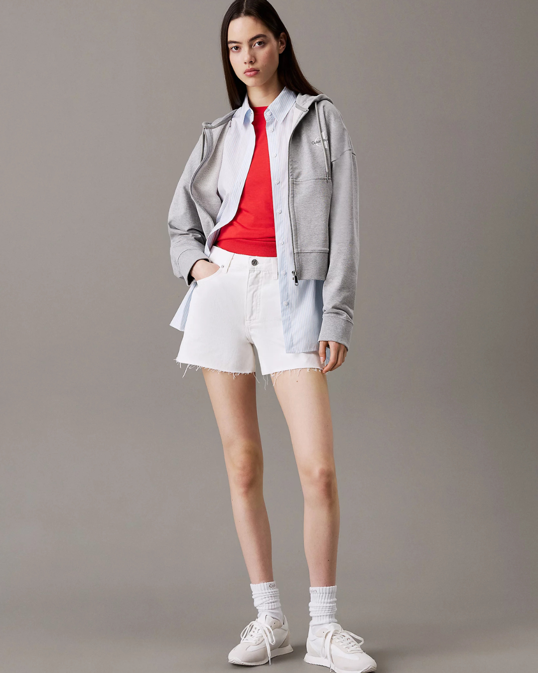 Calvin Klein Jeans - Mom Short - Bianco