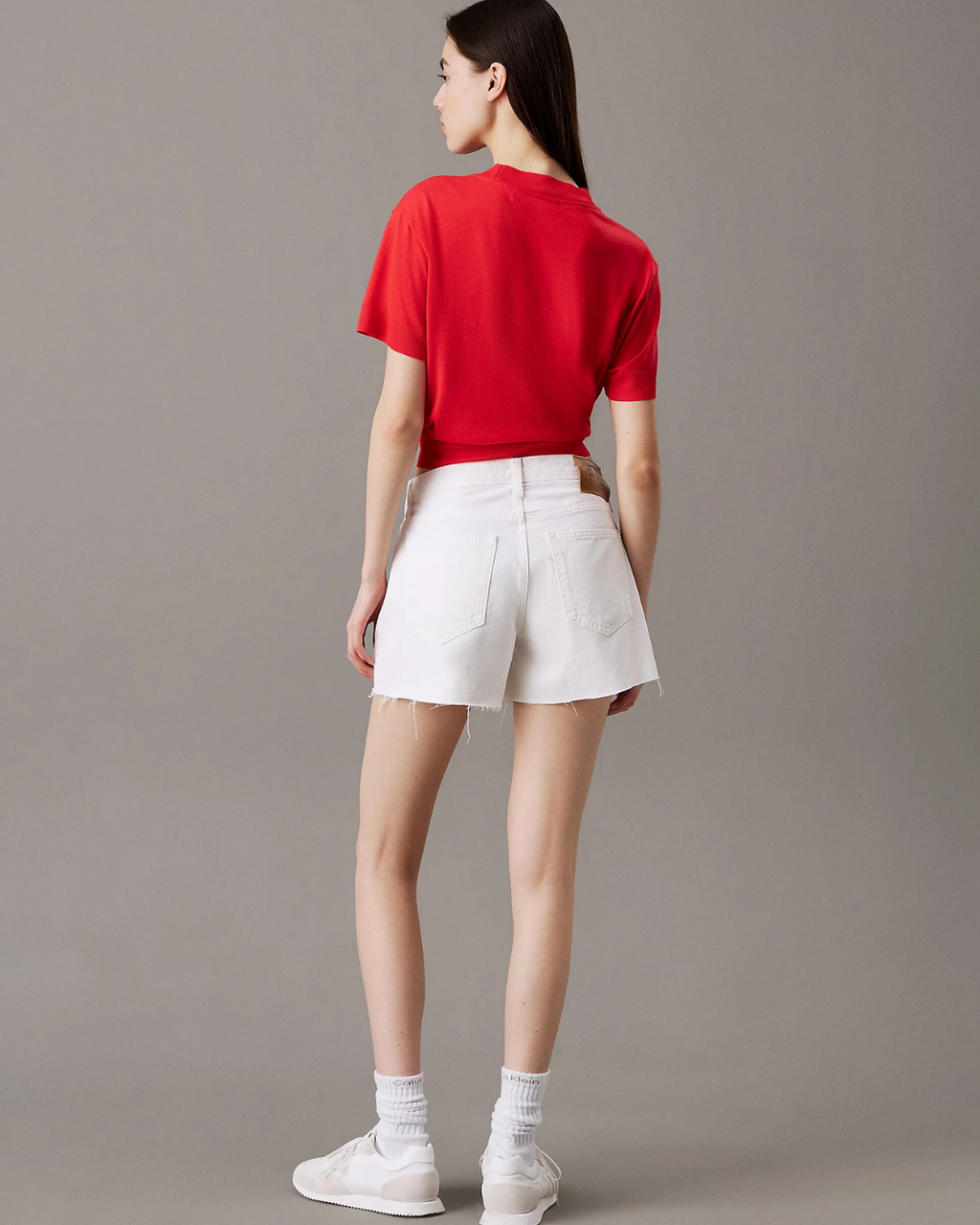 Calvin Klein Jeans - Mom Short - White
