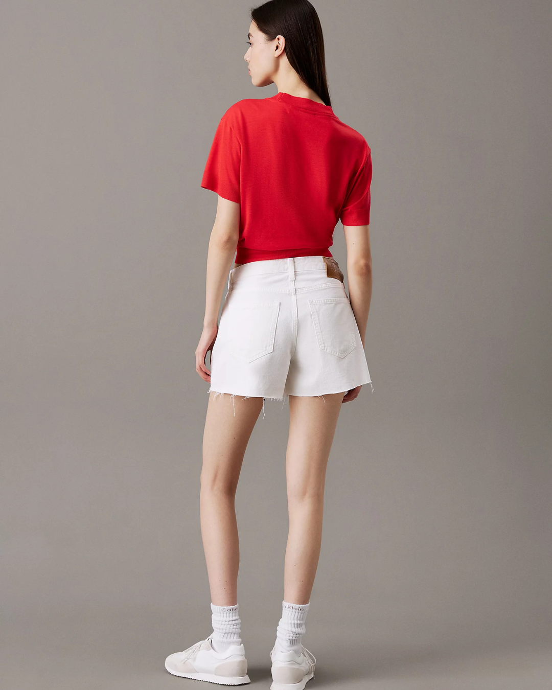 Calvin Klein Jeans - Mom Short - Bianco