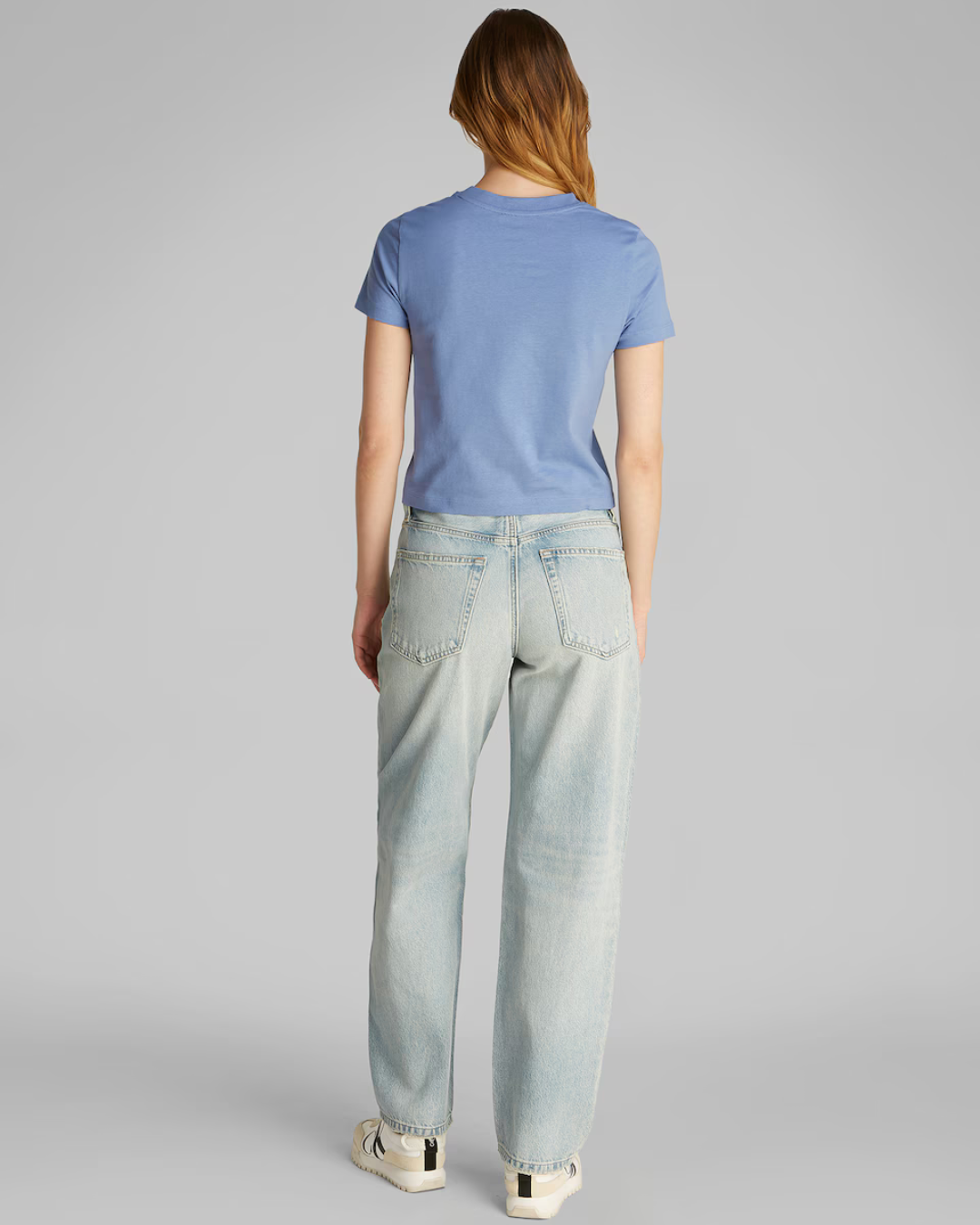 Calvin Klein Jeans - Placed Institutional Baby Tee - Celeste