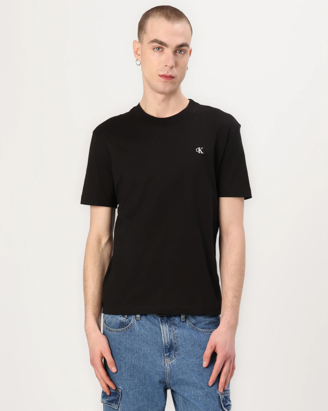 Calvin Klein Jeans - Serif Font Graphic Tee - Nero