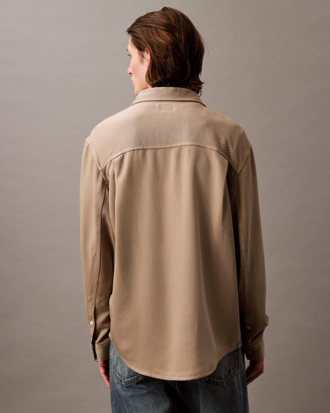 Calvin Klein Jeans - Soft Overdye L/H Twill Overshirt - Beige
