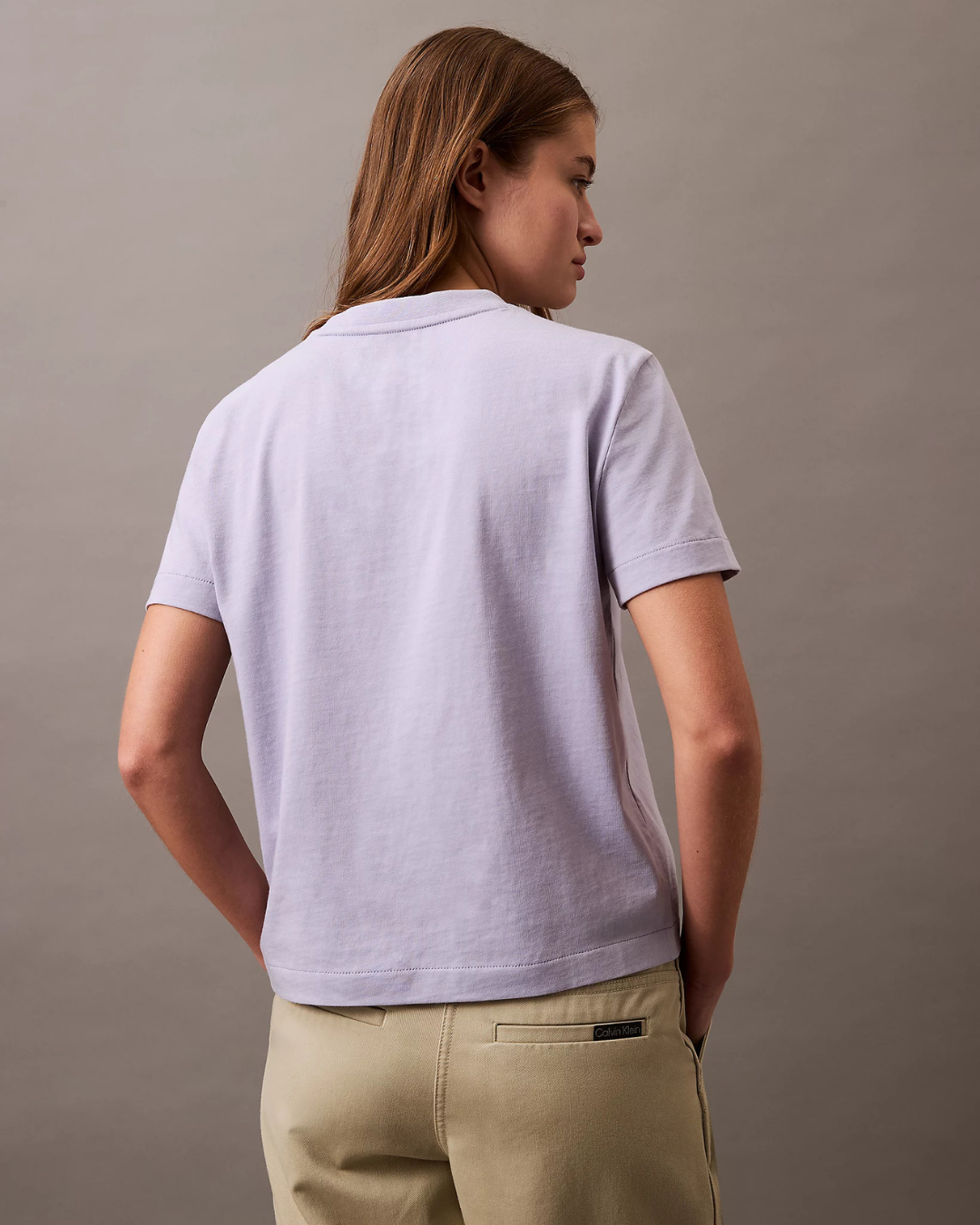 Calvin Klein Jeans - SS Flocked Logo CN Tee - Viola