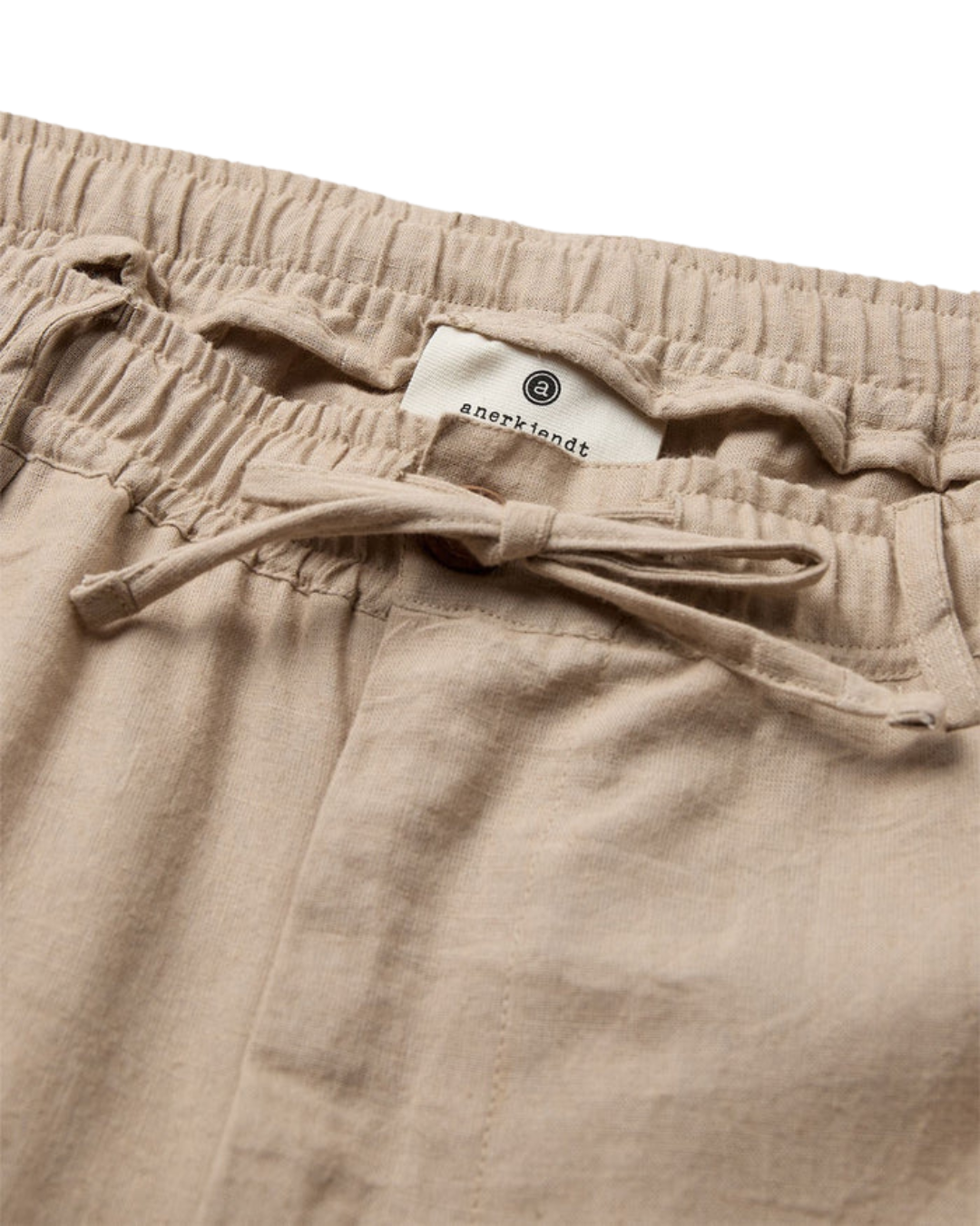 Anerkjendt - Akjan Cot/Linen Ela Pants - Beige