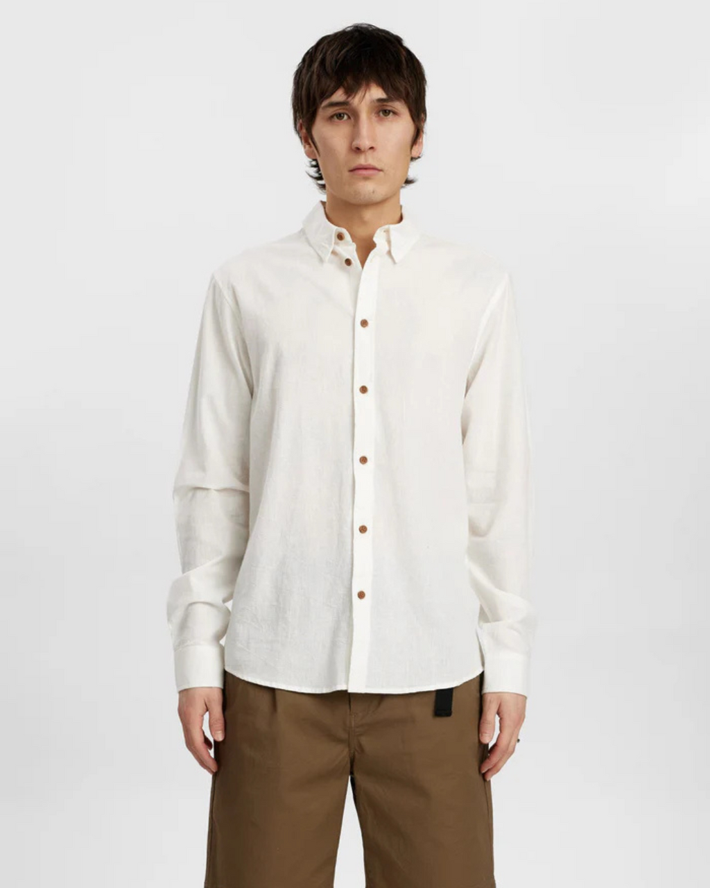 Anerkjendt - Akleif L/S Cot/Linen Shirt - Tofu