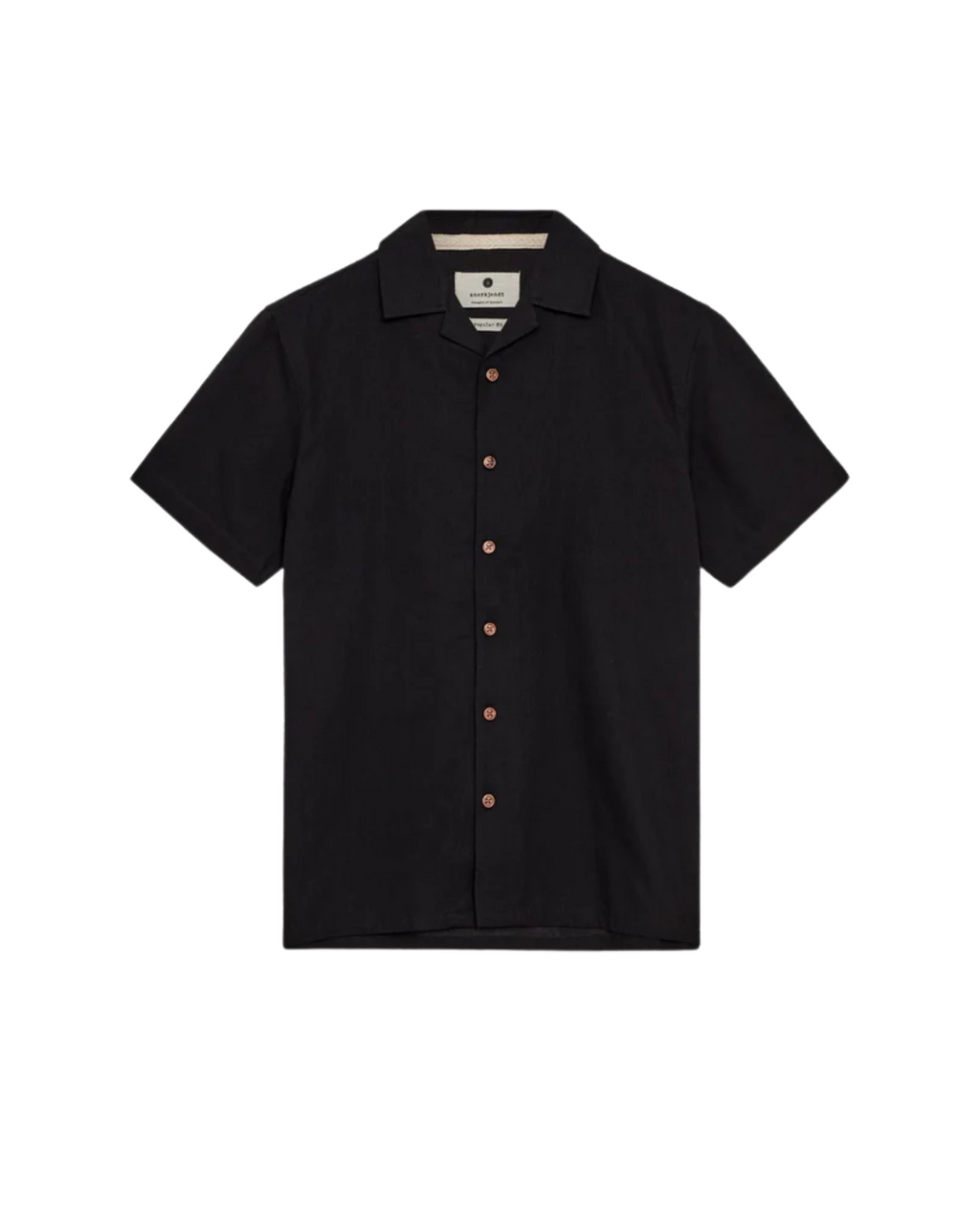 Anerkjendt - Akleo S/S Cot/Linen Shirt - Nero