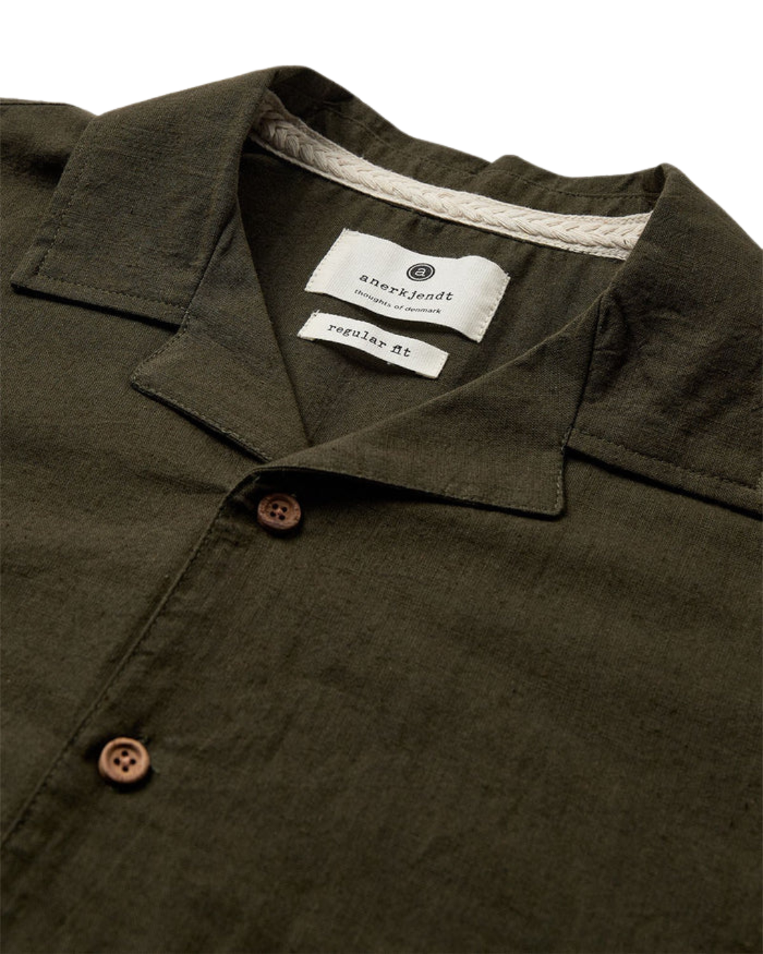 Anerkjendt - Akleo S/S Cot/Linen Shirt - Green