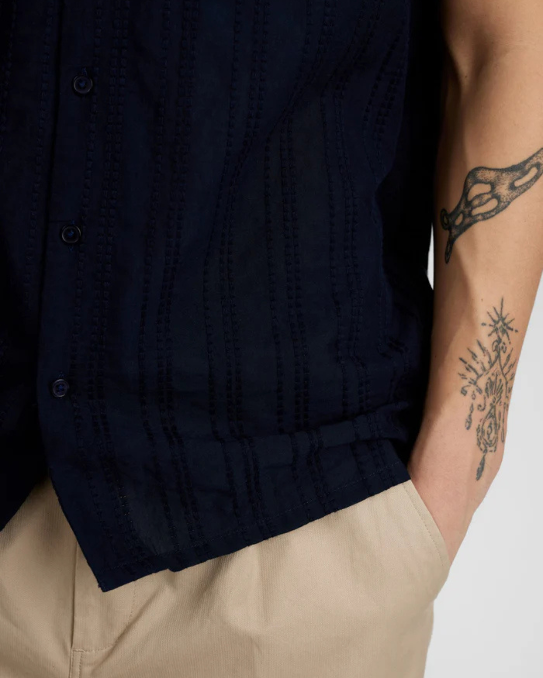 Anerkjendt - Akleon Emb S/S Shirt - Sky Capitain
