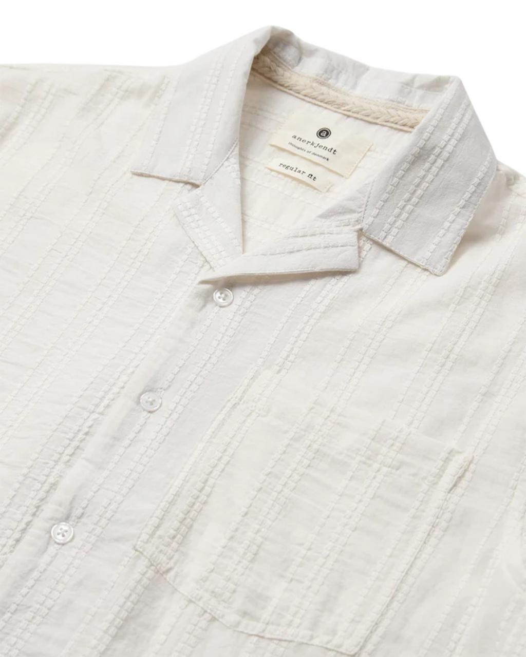 Anerkjendt - Akleon Emb S/S Shirt - Tofu
