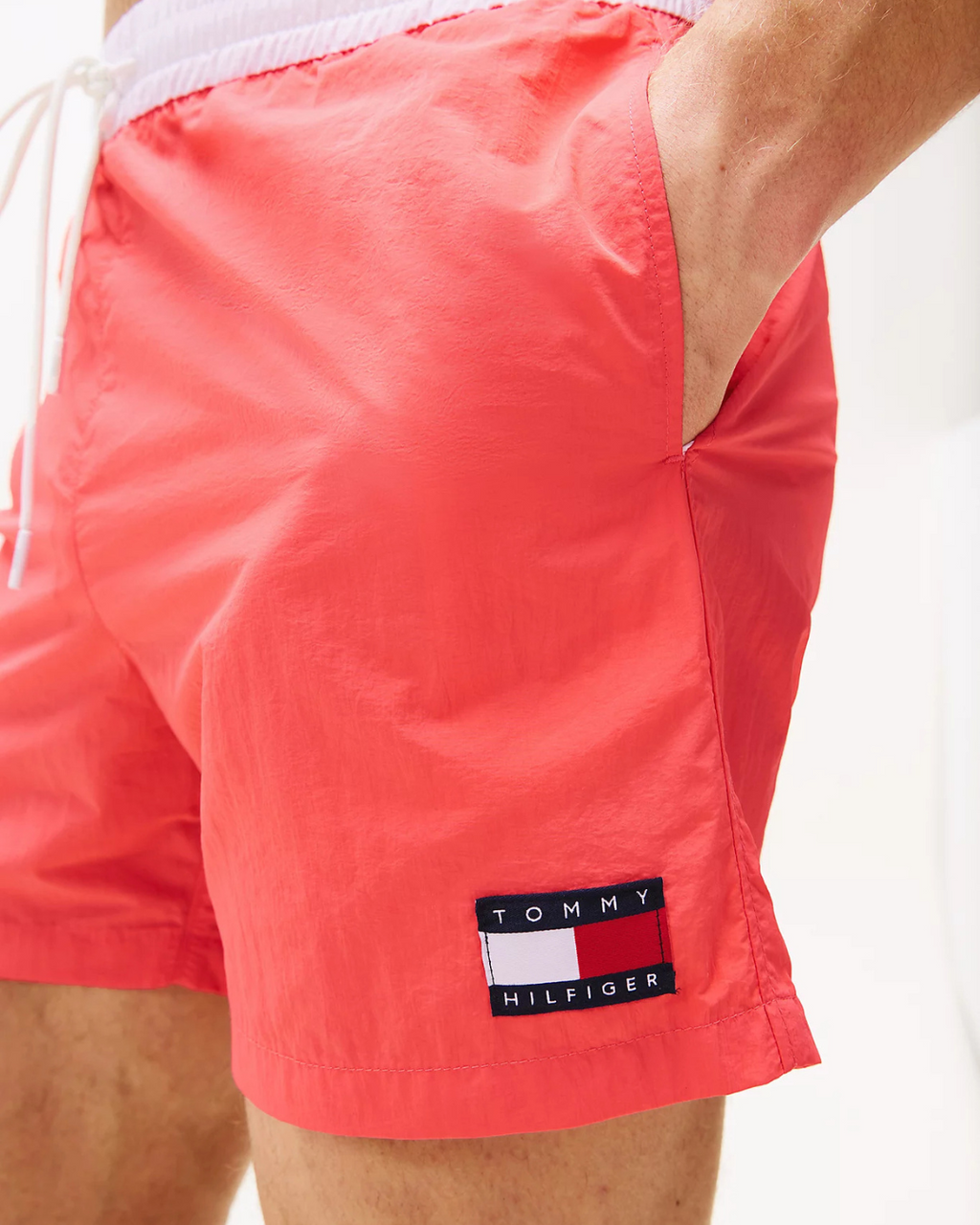 Tommy Hilfiger - Medium Drawstring - Orange and White