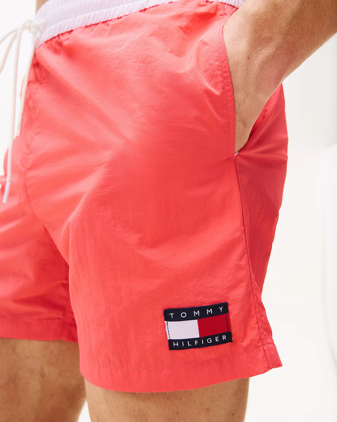Tommy Hilfiger - Medium Drawstring - Arancio e Bianco