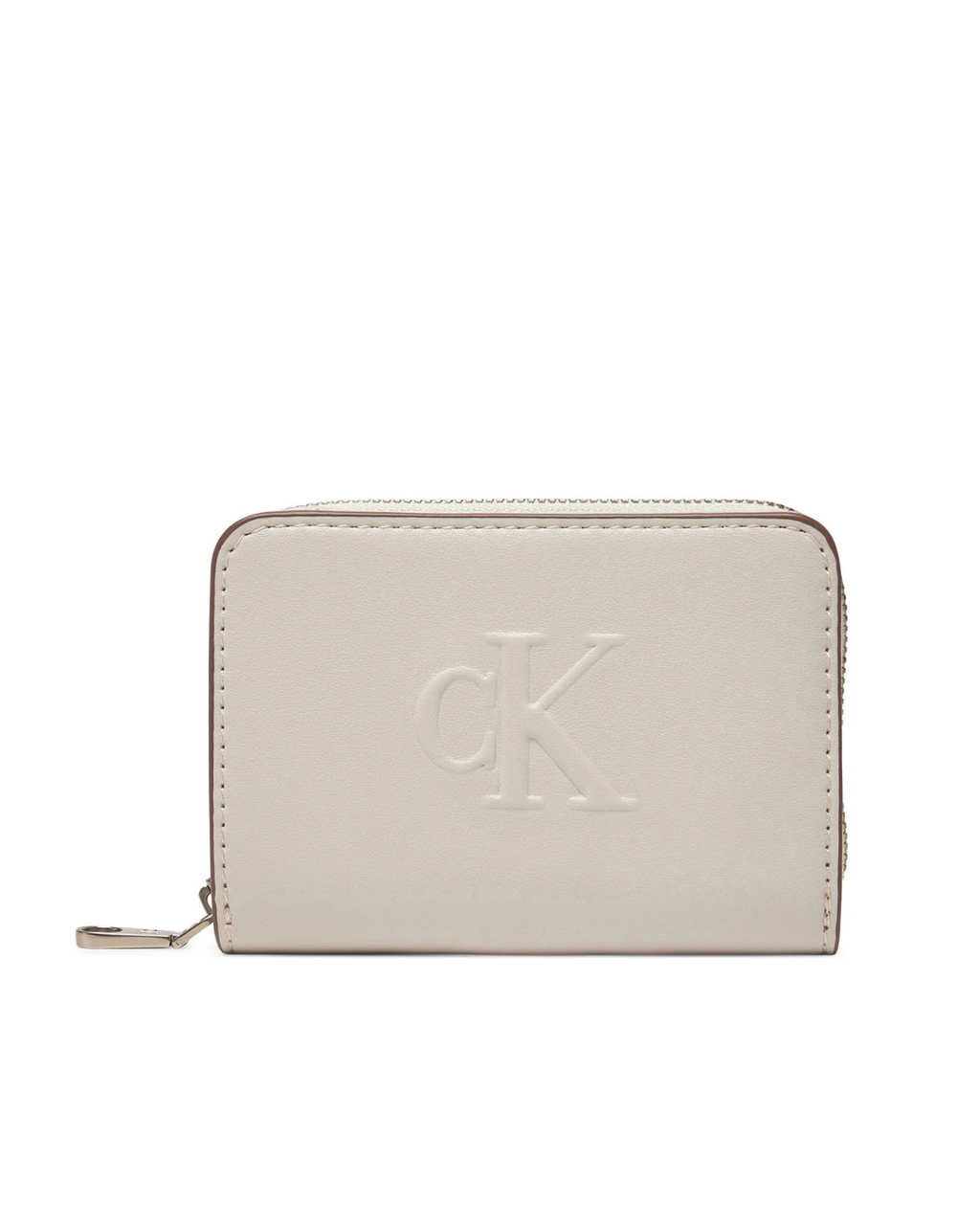 Calvin Klein Jeans - Sculpted Med Zip Around Wallet - Bianco