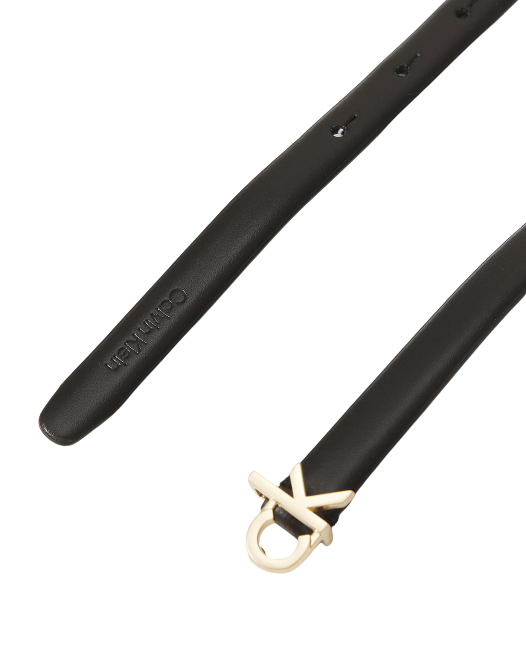 Calvin Klein Jeans - CK Buckle Skinny Belt 15MM - Black