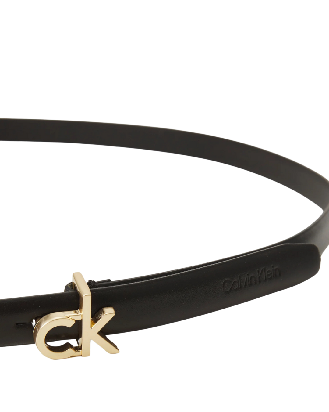 Calvin Klein Jeans - CK Buckle Skinny Belt 15MM - Black