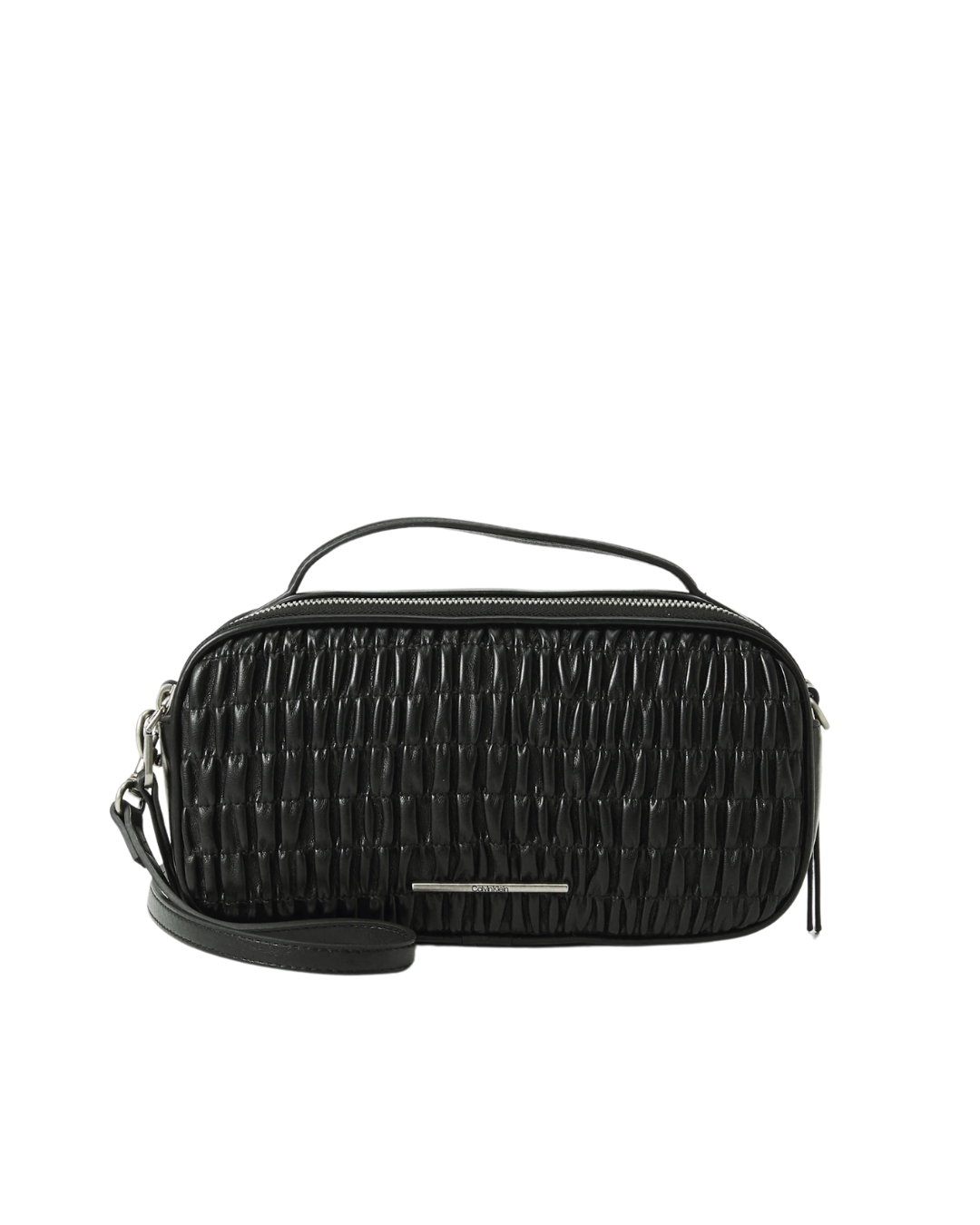 Calvin Klein Jeans - Ruched Crossbody Camera Bag - Black