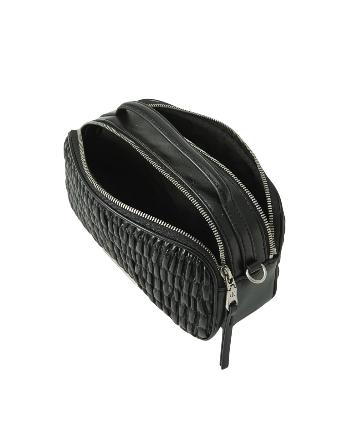 Calvin Klein Jeans - Ruched Crossbody Camera Bag - Black