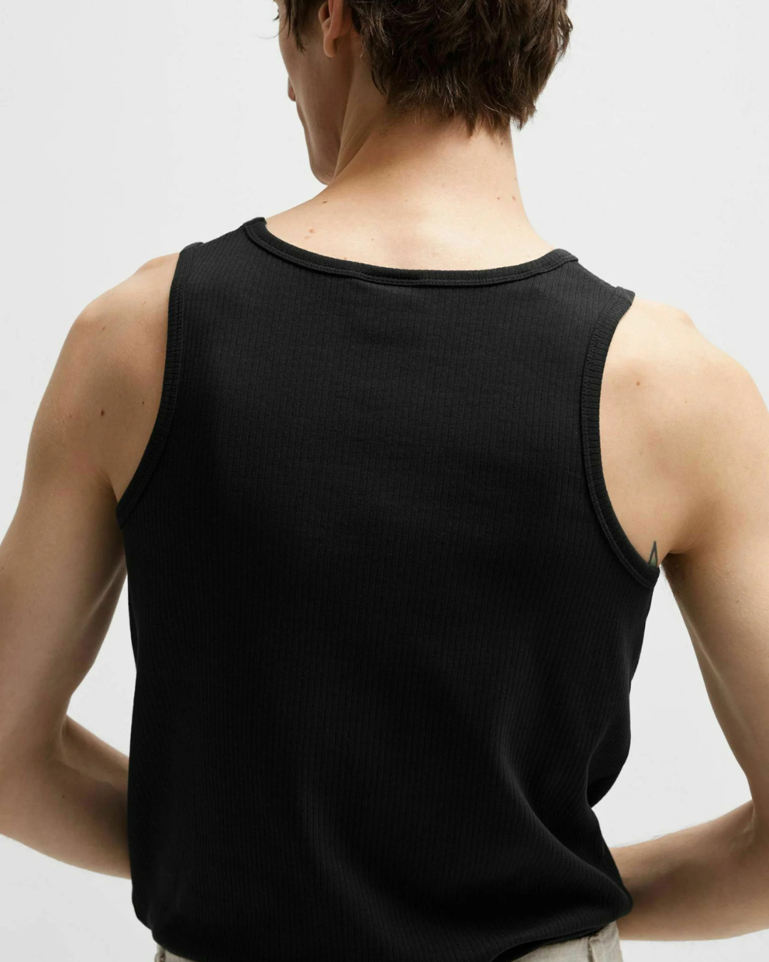 Selected Homme - Slhdean Rib Tanktop - Black