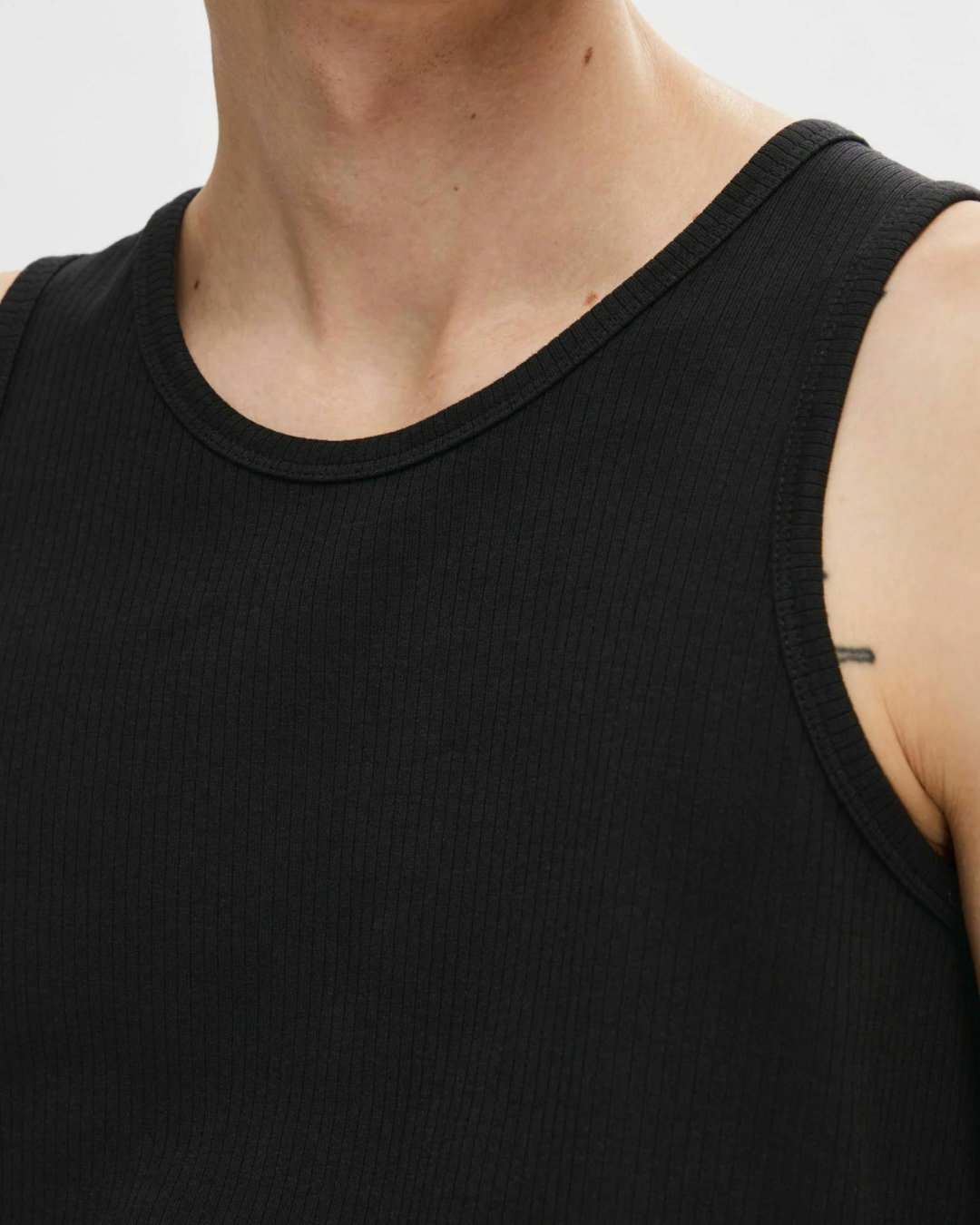 Selected Homme - Slhdean Rib Tanktop - Black
