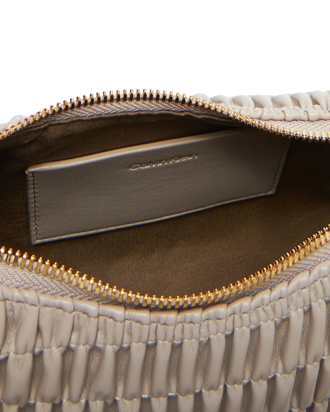 Calvin Klein - Ruched Drop Shoulder Bag - Mastice