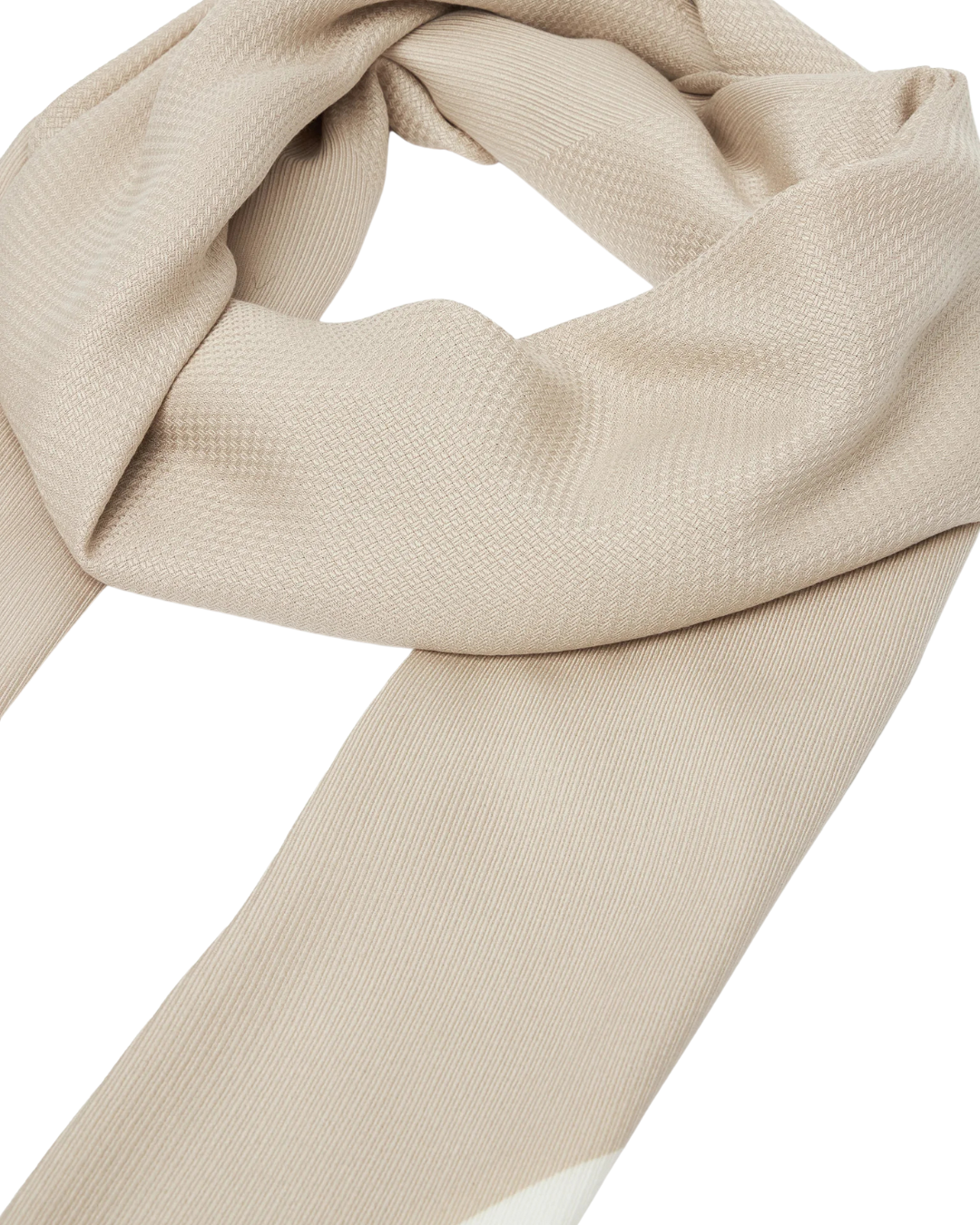 Calvin Klein - Bold Logo Contrast Scarf - Tortora e Bianco