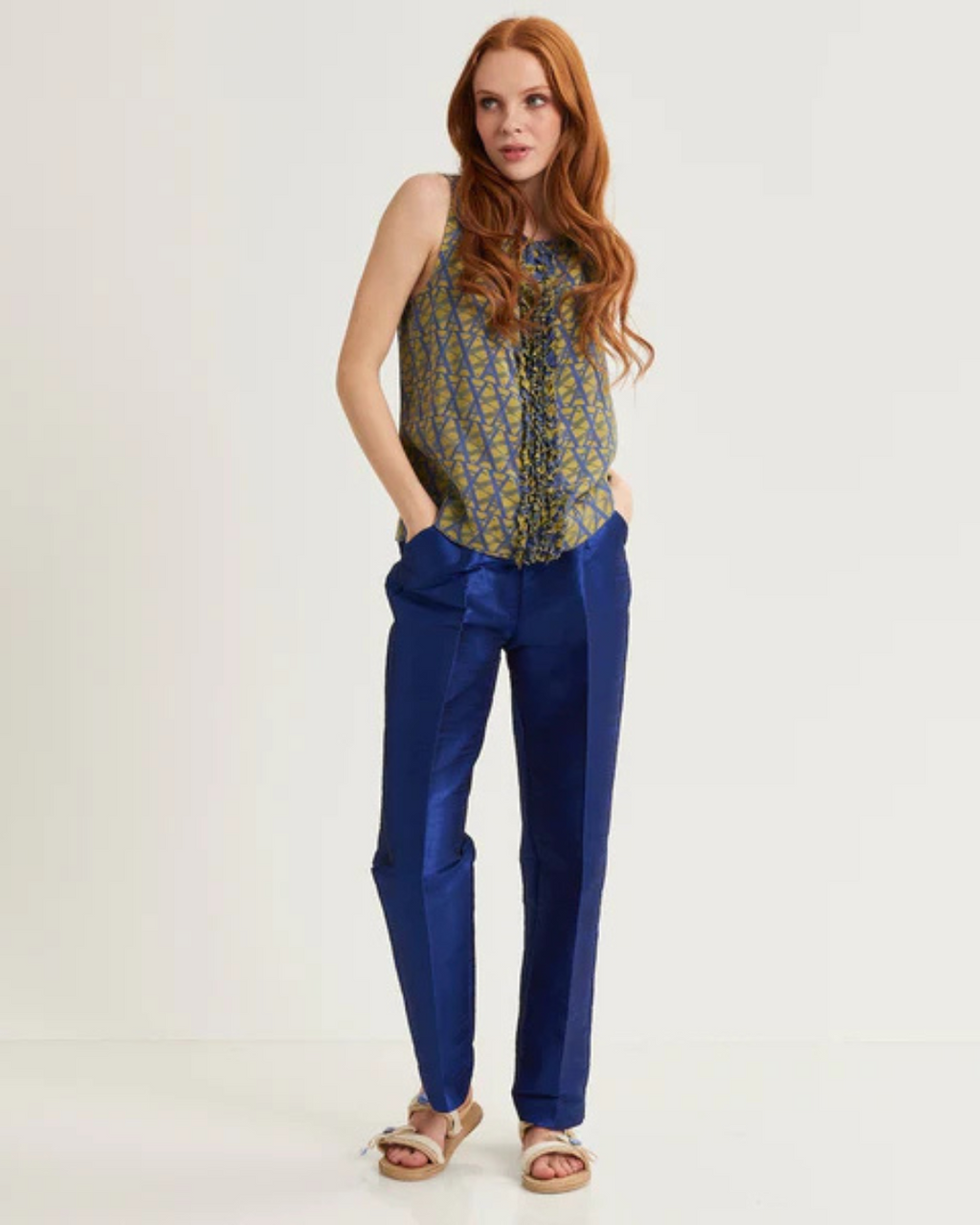 Alessia Santi - Pantalone 511SD25057  - Azzurro