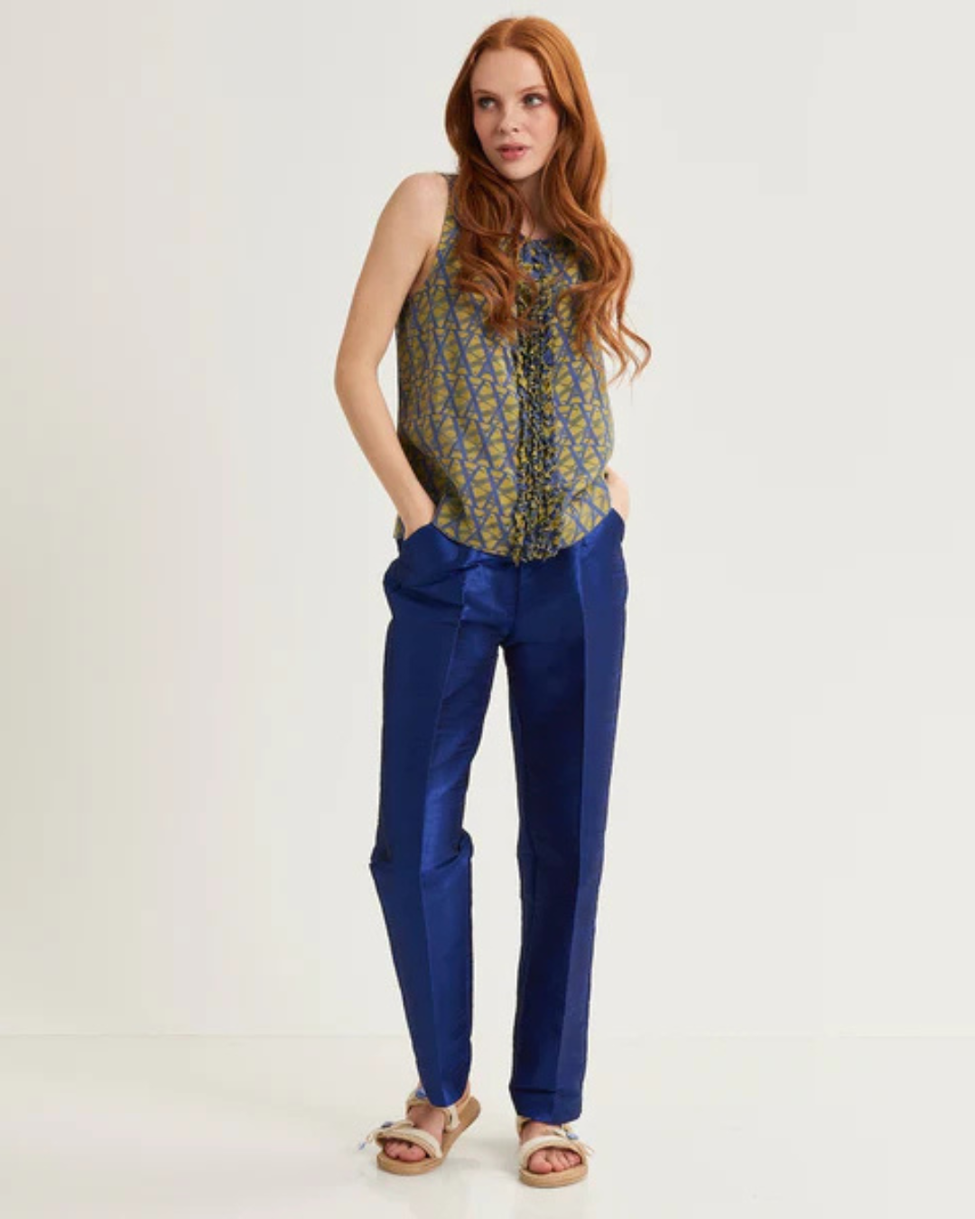 Alessia Santi - Pantalone 511SD25057  - Azzurro