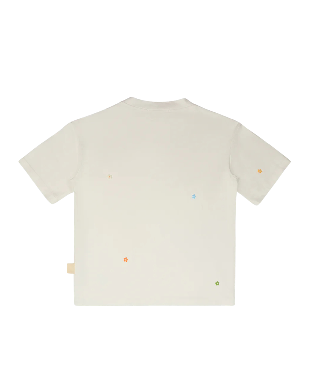 C.9.3 - T-Shirt with Mini Flower Patch - Avorio