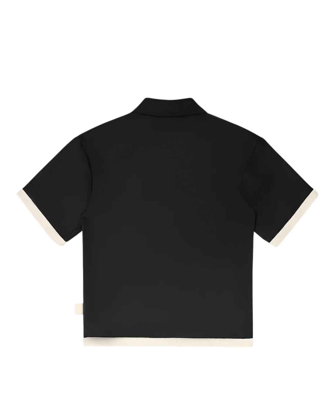 C.9.3 - Bowling Neck Shirt with Trimmings - Nero
