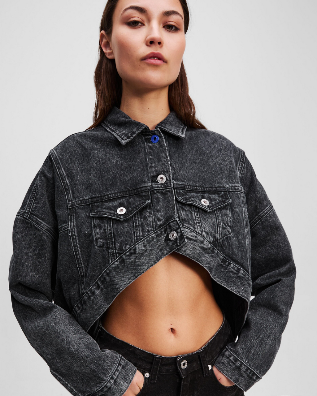 Karl Lagerfeld Jeans - Klj Oversized Jacket - Nero