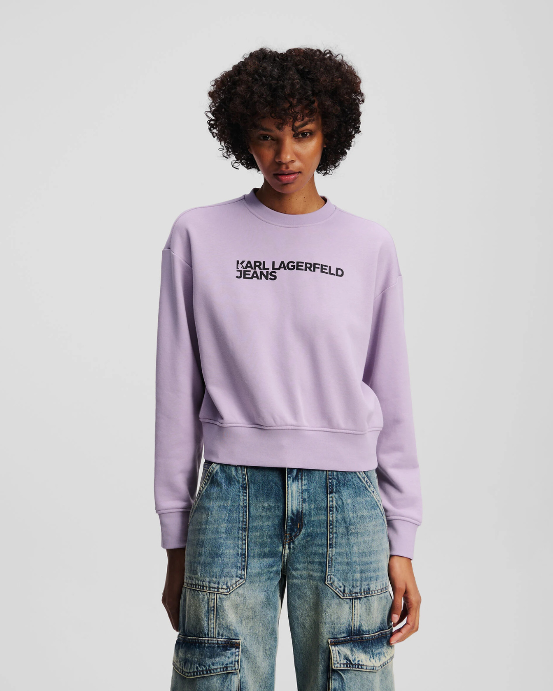 Karl Lagerfeld Jeans - Klj Reg Essential Logo Sweat - Lilla