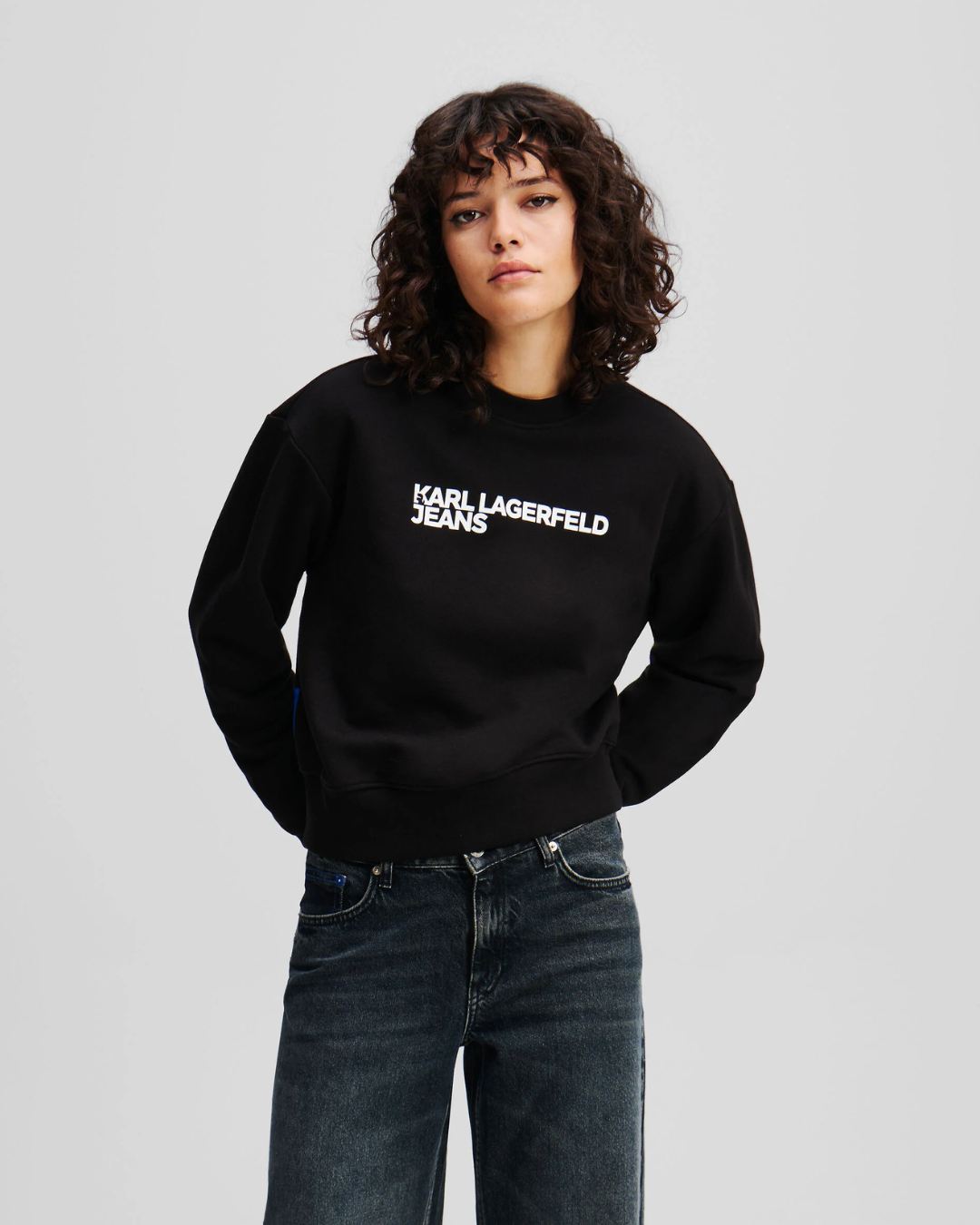 Karl Lagerfeld Jeans - Klj Reg Essential Logo Sweat - Nero