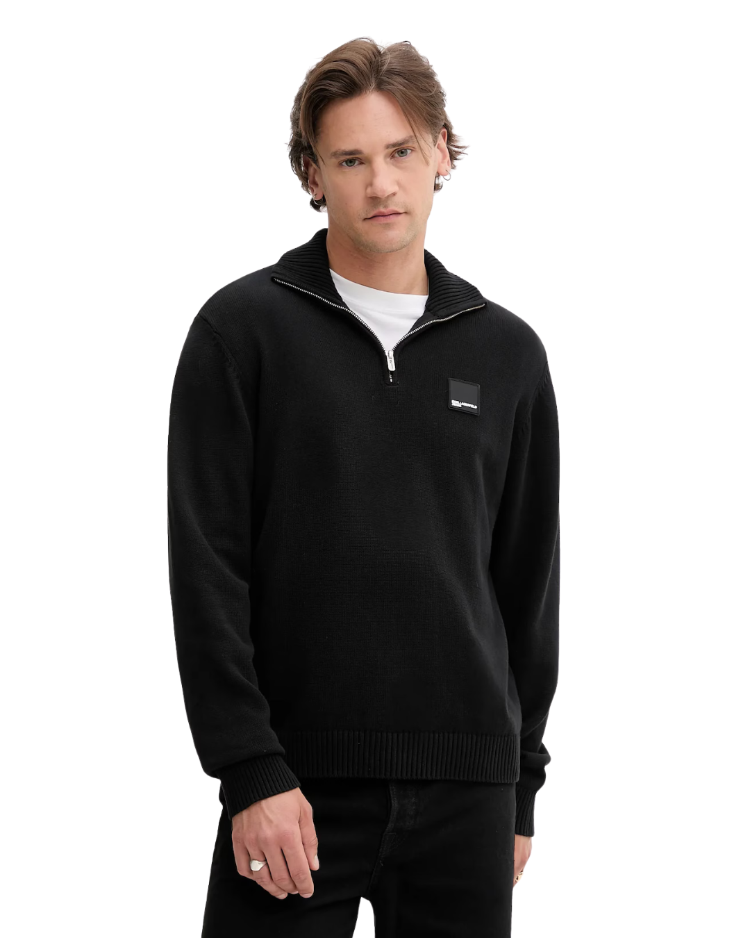 Karl Lagerfeld Jeans - Klj Reg Half-Zip Sweater - Nero
