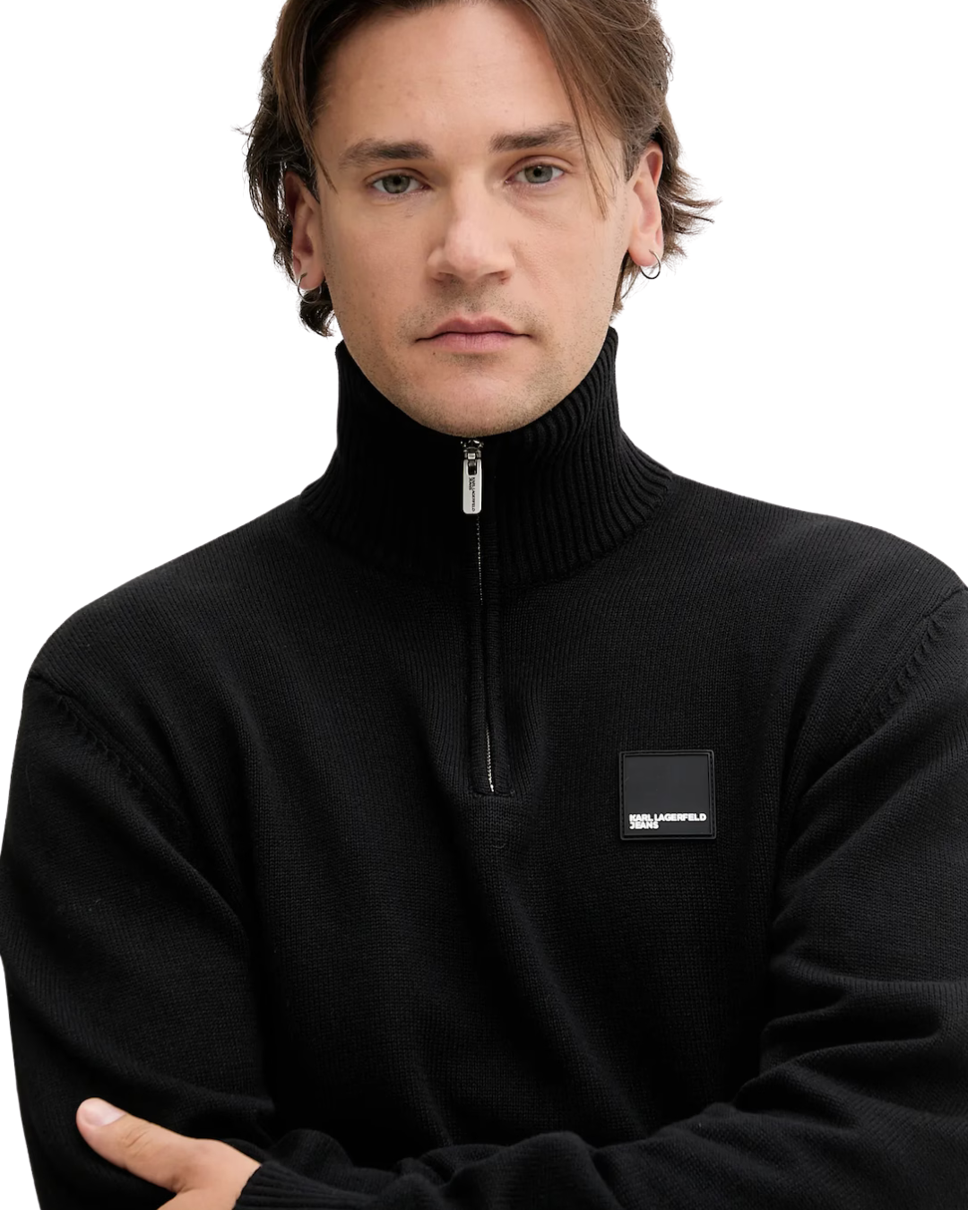 Karl Lagerfeld Jeans - Klj Reg Half-Zip Sweater - Nero