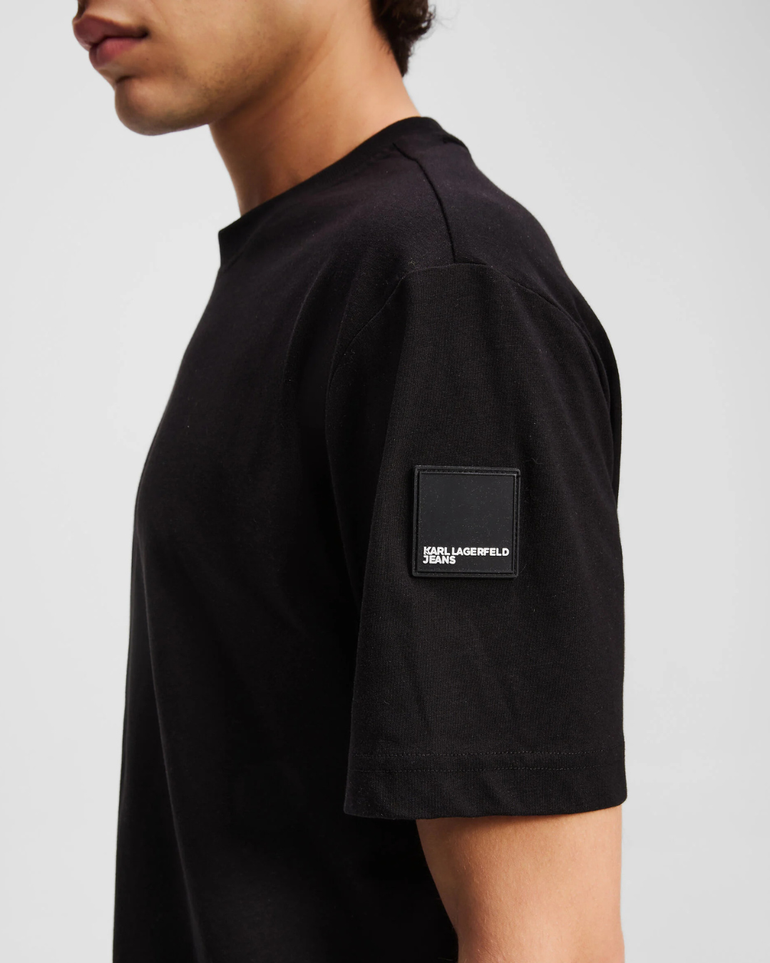 Karl Lagerfeld Jeans - Klj Reg Rubber Patch Tee - Nero