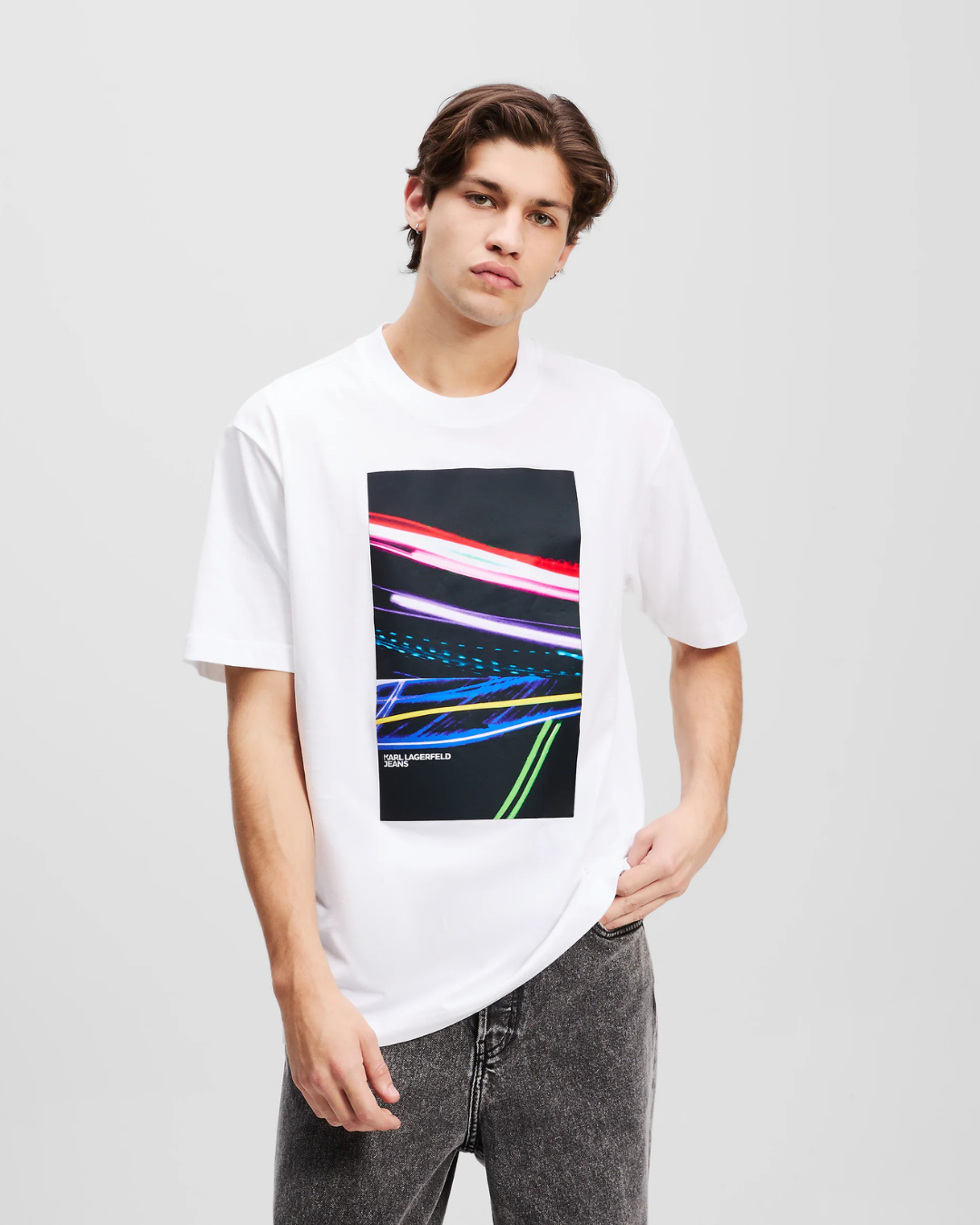 Karl Lagerfeld Jeans - Klj Relax Love Unlocked Tee - Bianco