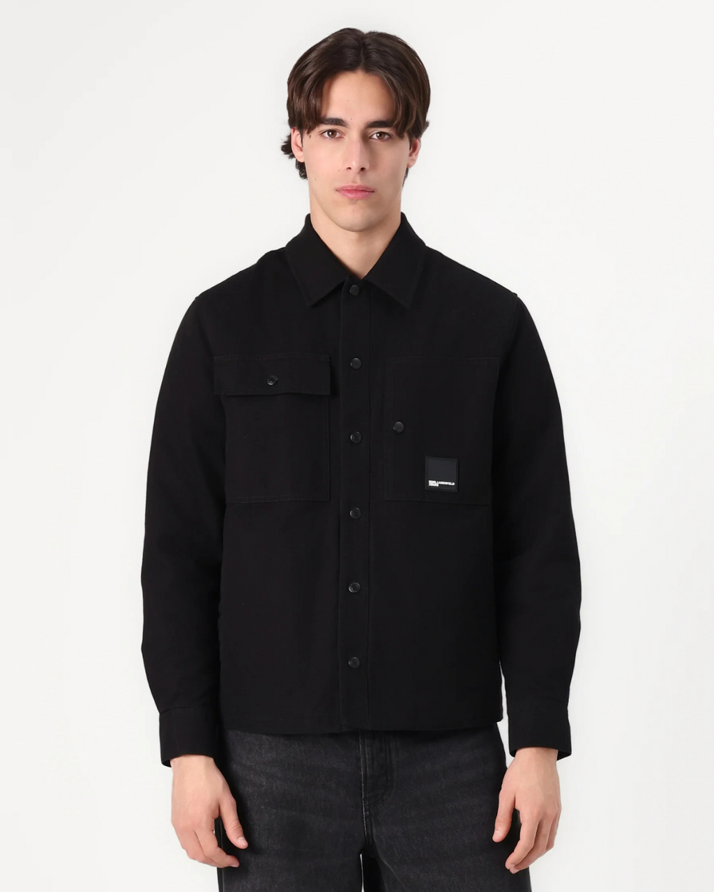 Karl Lagerfeld Jeans - Klj Canvas Overshirt Jacket - Nero