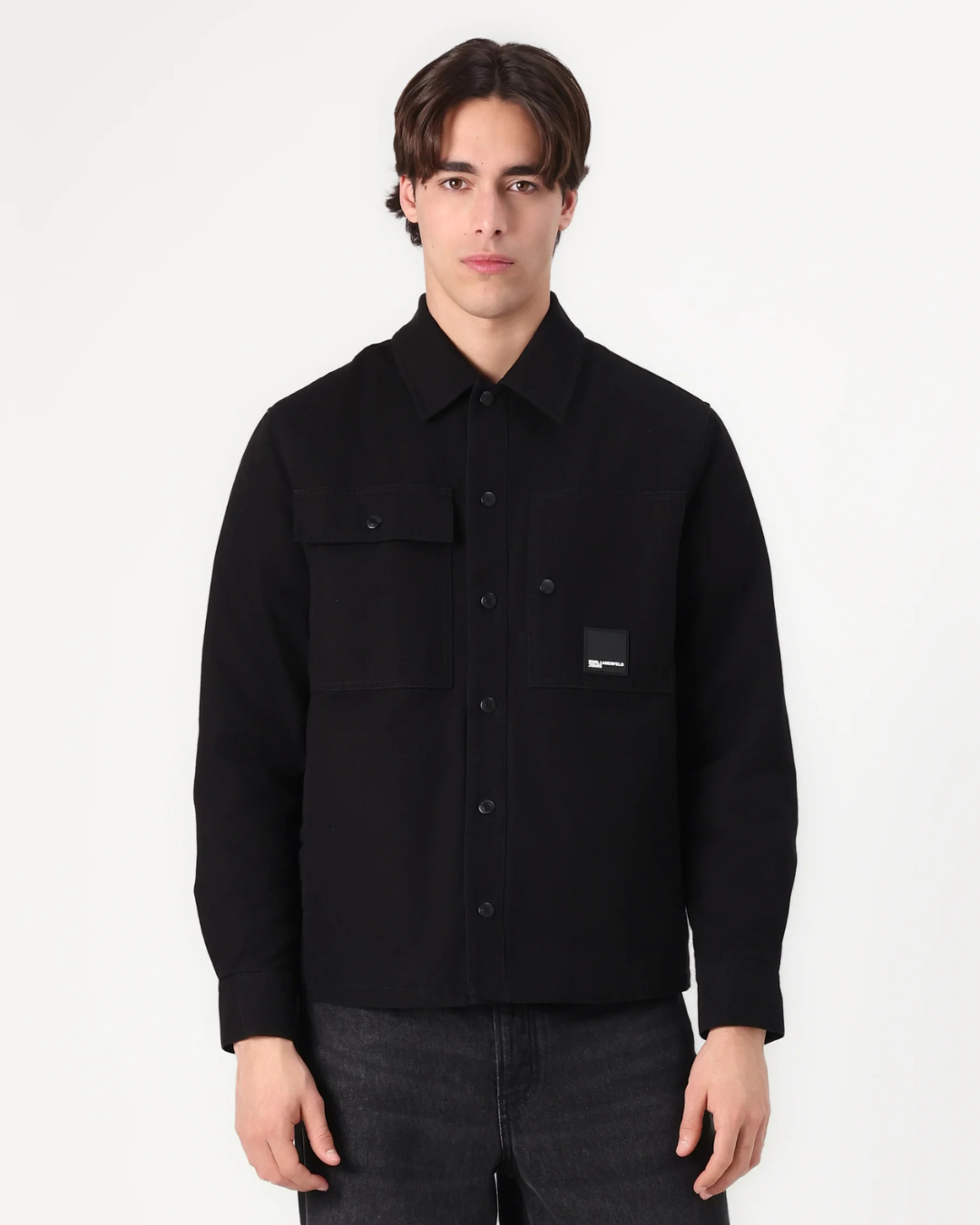 Karl Lagerfeld Jeans - Klj Canvas Overshirt Jacket - Nero