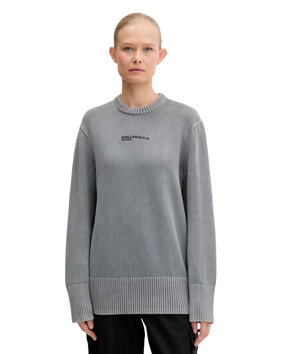 Karl Lagerfeld Jeans - Klj Washed Sweater - Monument