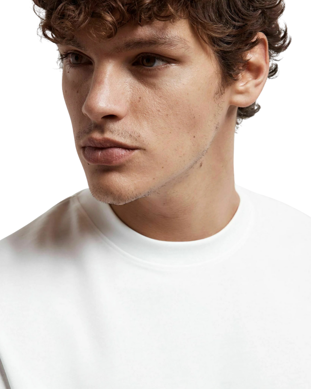 Selected Homme - Slhloose Oscar SS O-neck Tee Noos - Bianco