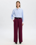 Selected Femme - Slffedora MW Wide Pant - Bordeaux