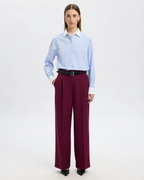 Selected Femme - Slffedora MW Wide Pant - Bordeaux