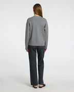 Selected Femme - Slfkamma LS Knit Button Cardigan Noos - Grigio