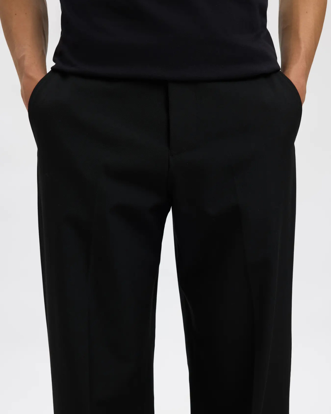 Selected Homme - Slh220 Loose Robert Flex Pant Noos - Nero