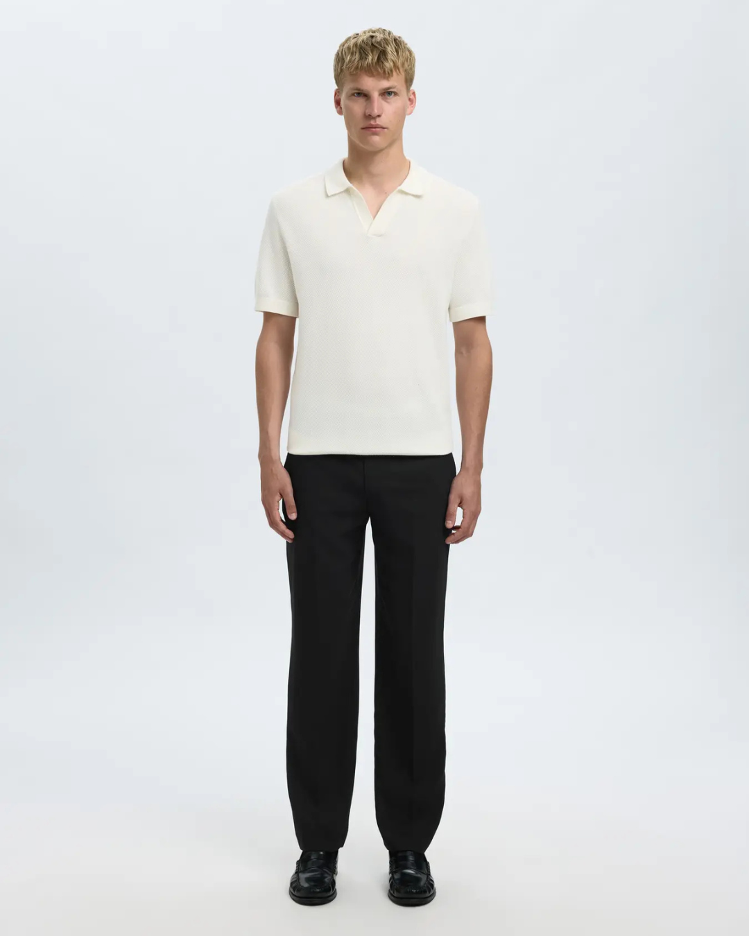 Selected Homme - Slhreg Neil Elastic WB Trs - Nero
