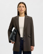Selected Femme - Slfrita LS Relaxed Blazer Mel Noos - Moro