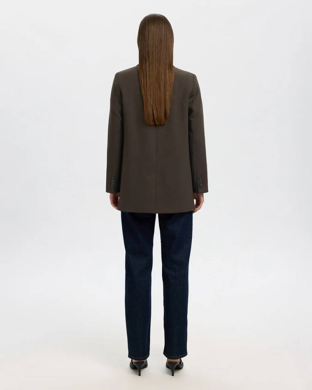 Selected Femme - Slfrita LS Relaxed Blazer Mel Noos - Moro