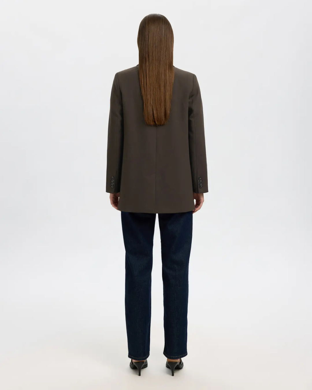 Selected Femme - Slfrita LS Relaxed Blazer Mel Noos - Moro
