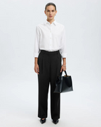 Selected Femme - Slfwide Rita Lano MW Pant Noos - Nero